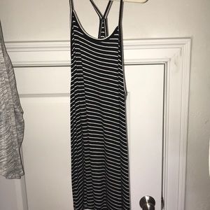 Black and white striped tank top